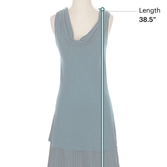 Free People Deep Teal Layered Midi Dress - Picture 5 of 7